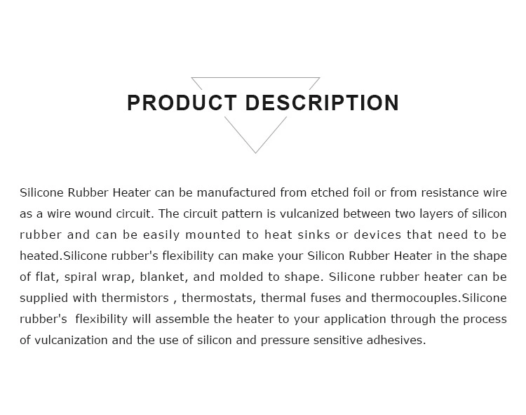 New Type Silicon Heater Rubber Heater