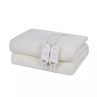 Chauffage à la maison chauffe-lit couverture électrique sûre blanc 100% polyester hôtel fil chauffant système de Protection contre la surchauffe